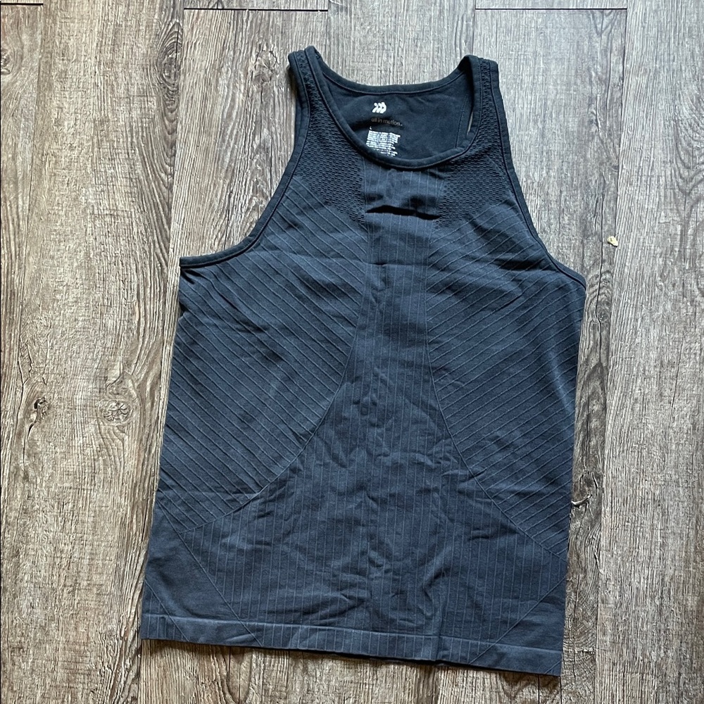 All in Motion Women's Navy Textured Tank Top